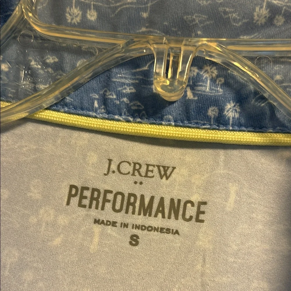 J. Crew Blue Golf Design Patterned Polo Shirt - Size Small